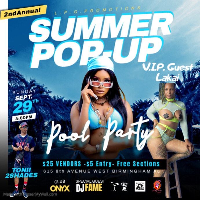 Pool party Pop Up