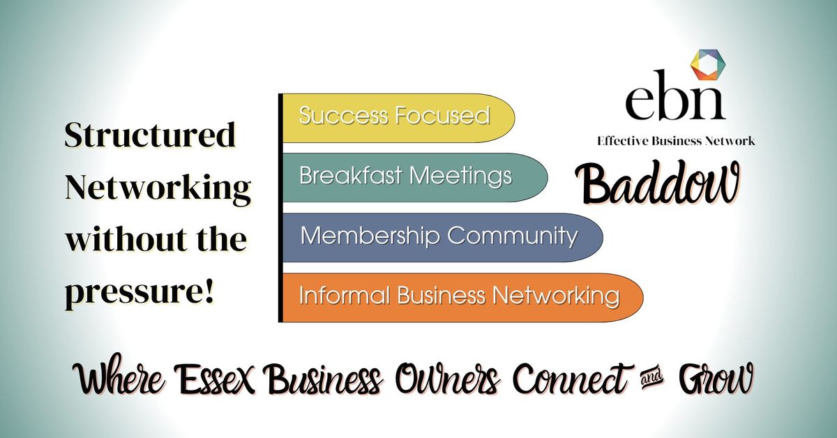 Baddow Effective Business Network- Business Focused, Relaxed Networking