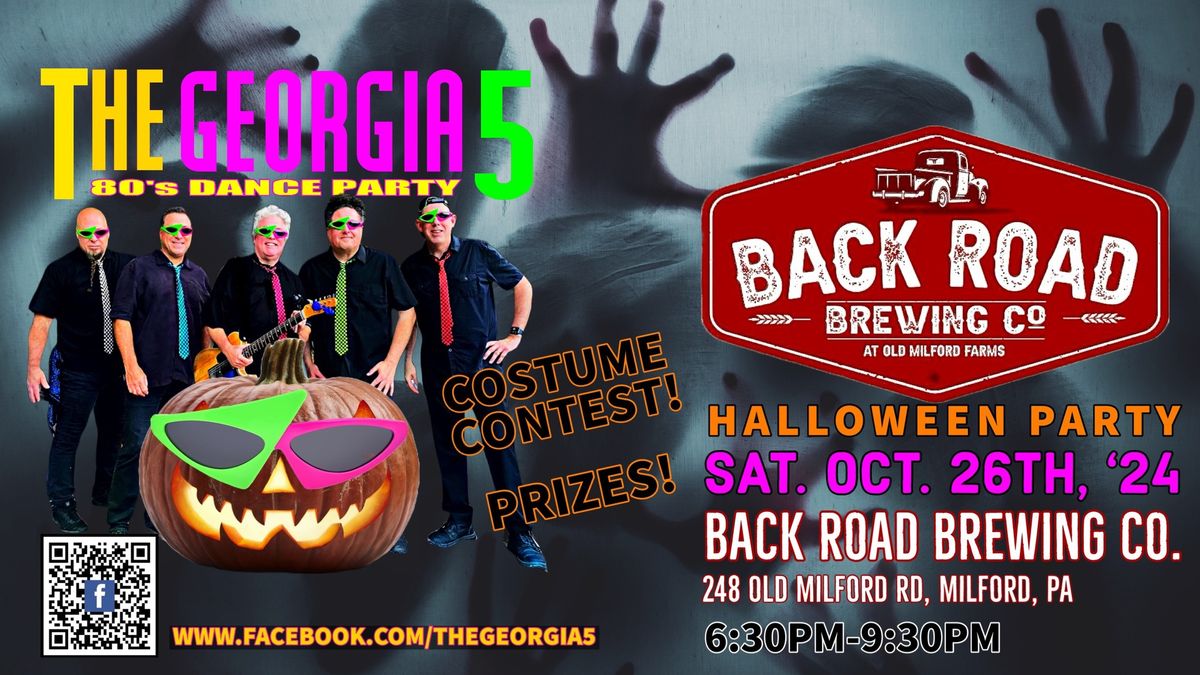 The Georgia 5: RETRO 80\u2019s Halloween Dance Party at Back Road Brewing Co.