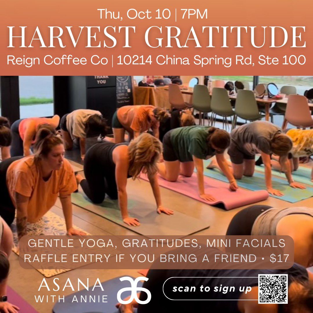 Harvest Gratitude | October Wellness Event - Fall Yoga Series