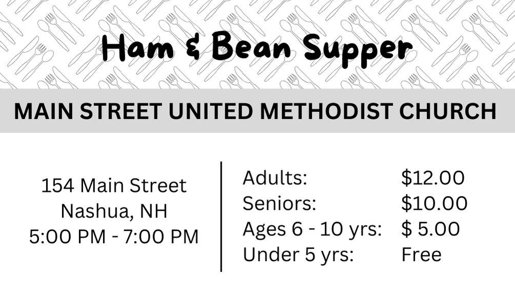 Ham & Bean Supper at Main Street United Methodist Church