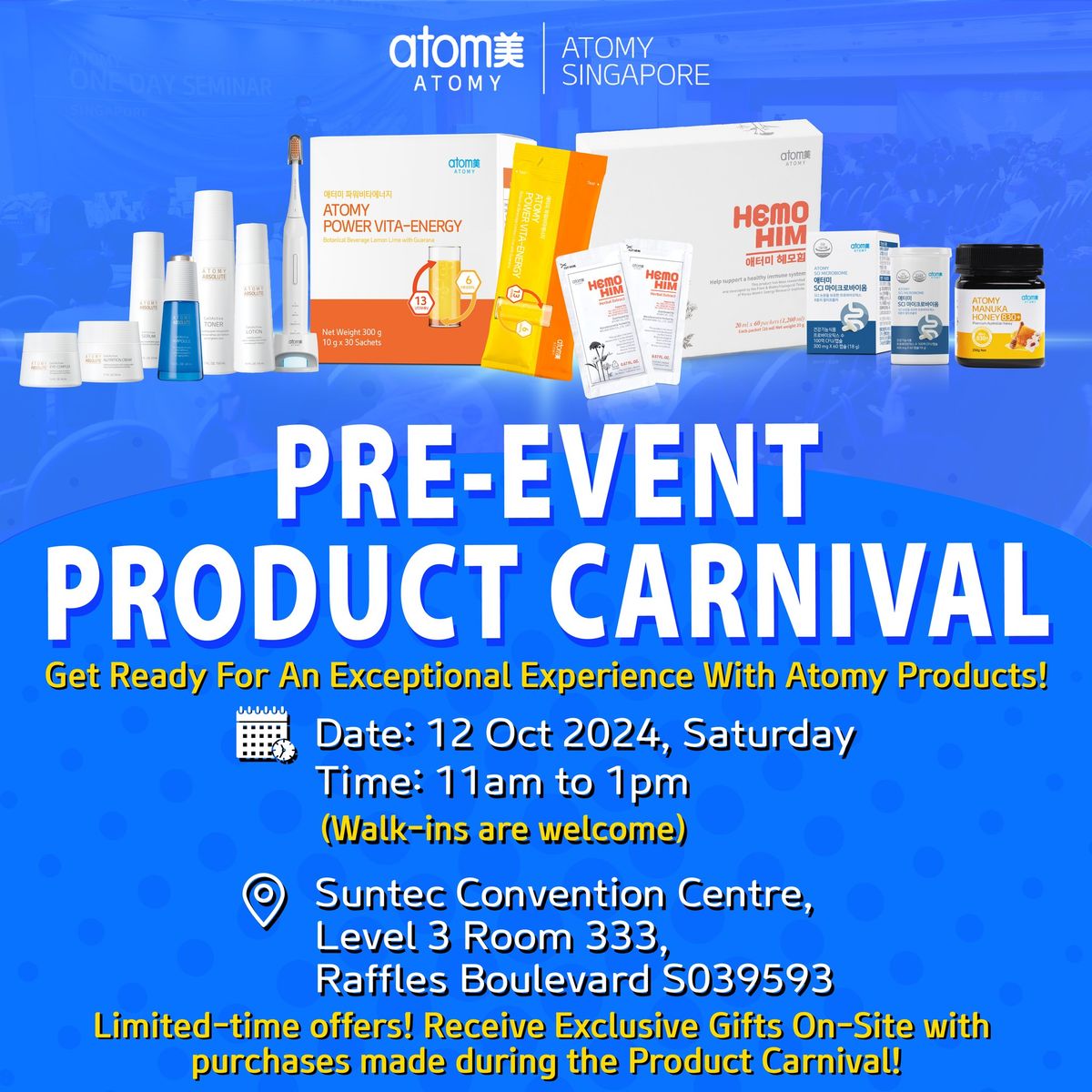 PRE-EVENT PRODUCT CARNIVAL July 2024