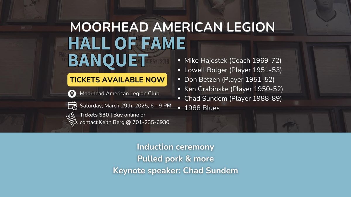 Hall of Fame Banquet | Moorhead American Legion Baseball