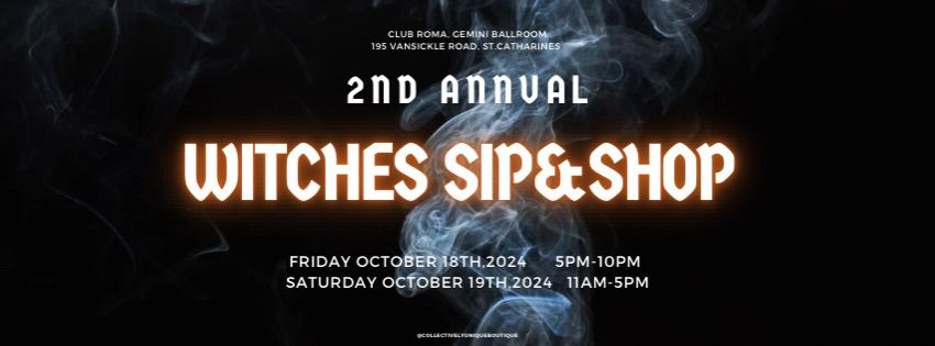 2nd Annual Witches Sip and Shop Market 