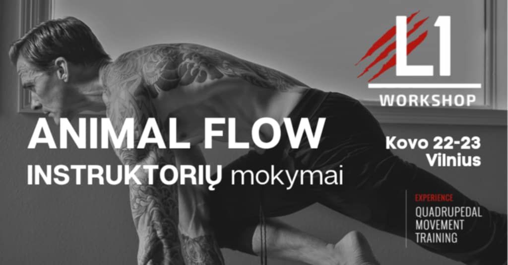 ANIMAL FLOW instruktori\u0173 mokymai Vilniuje