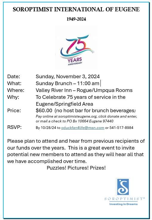 75th Anniversary Sunday Brunch