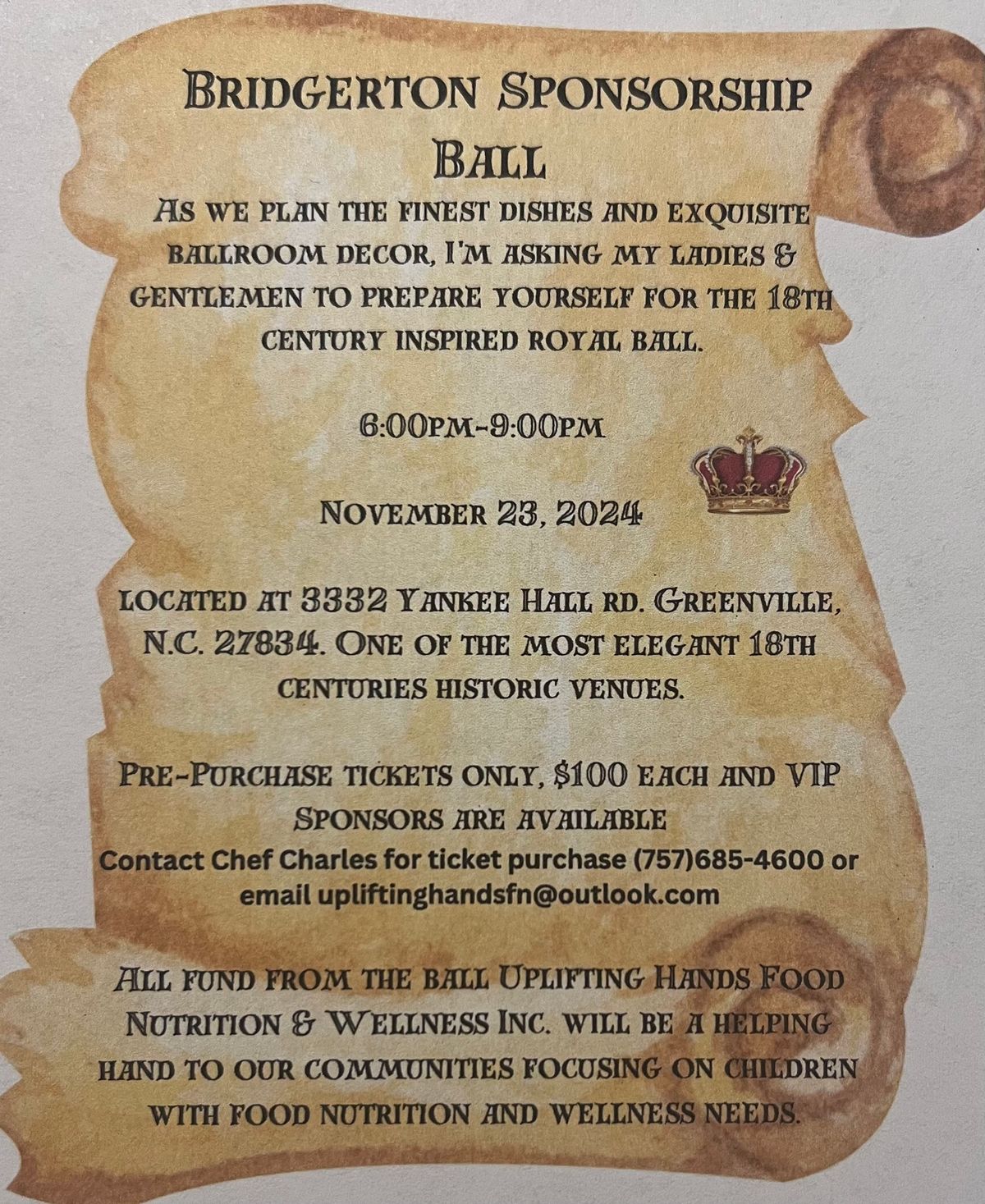 Bridgerton Sponsorship Royal Ball