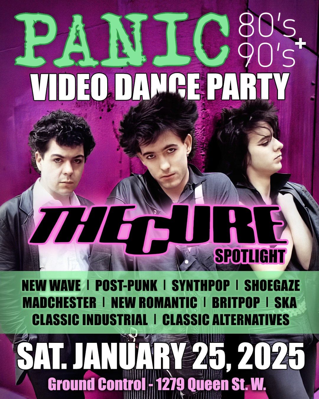 PANIC: 80's\/90's Video Dance Party with THE CURE Spotlight