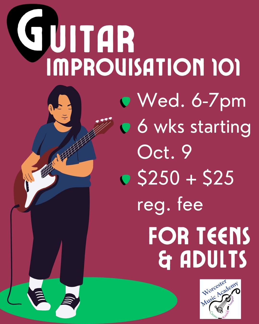 Guitar Improv & Jam Sessions (Electric Guitar & Ukulele welcome!)