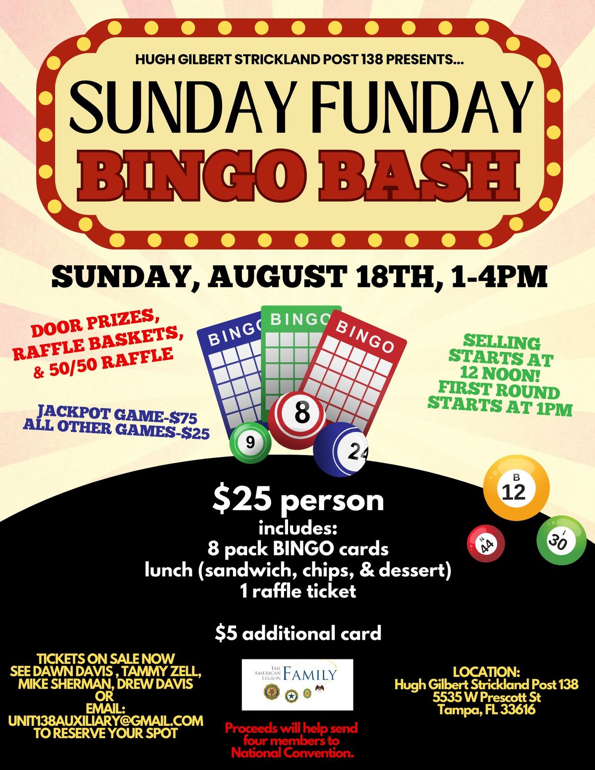 SUNDAY FUNDAY BINGO BASH