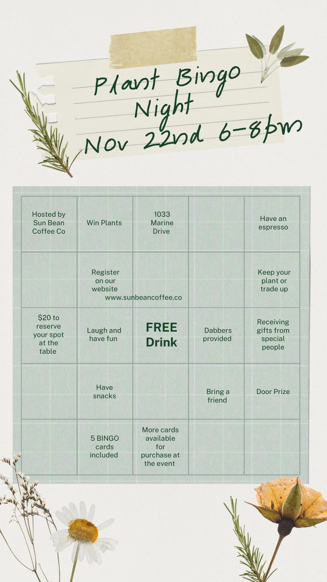 Plant BINGO