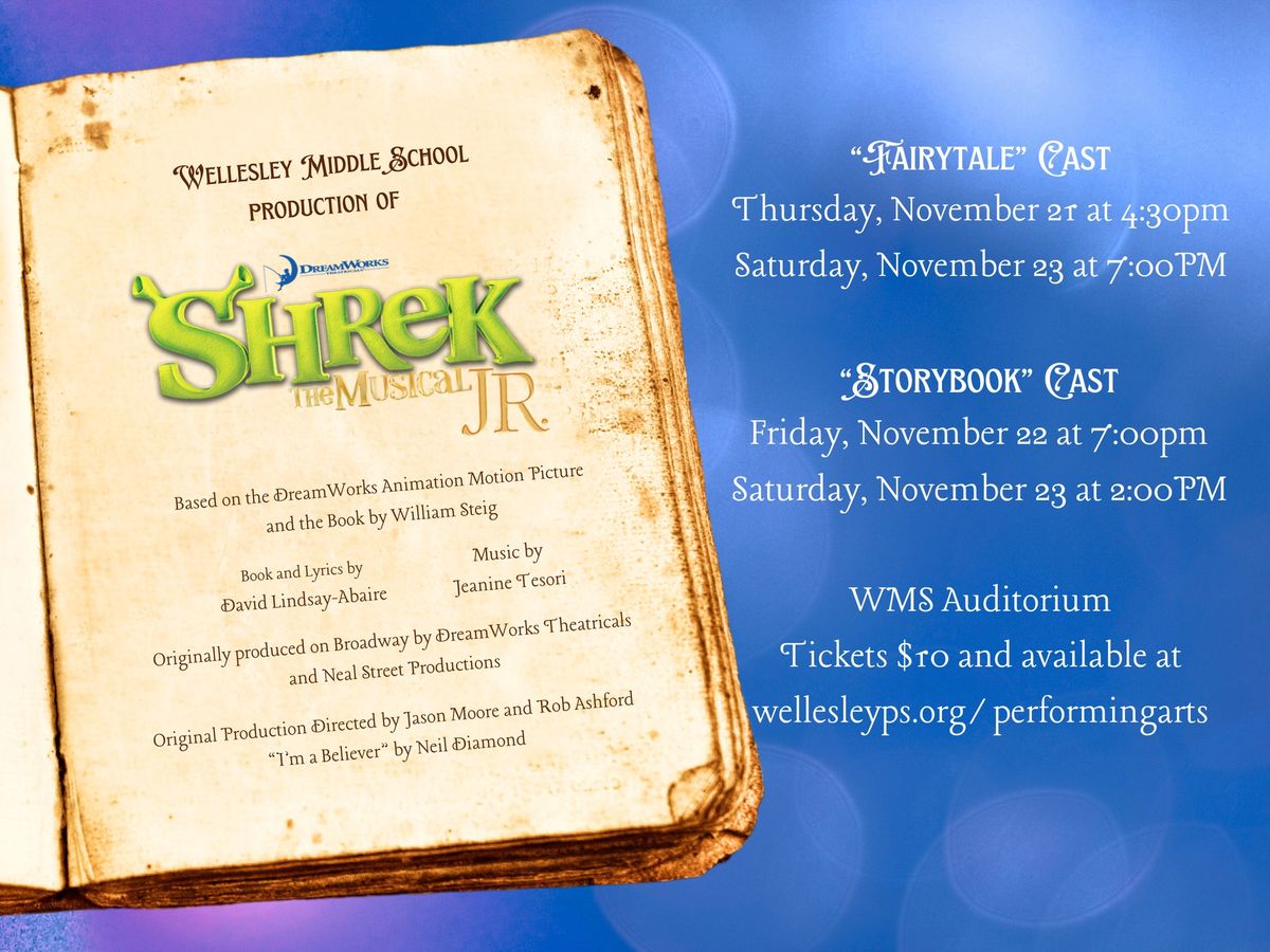 Shrek, Jr. at Wellesley Middle School