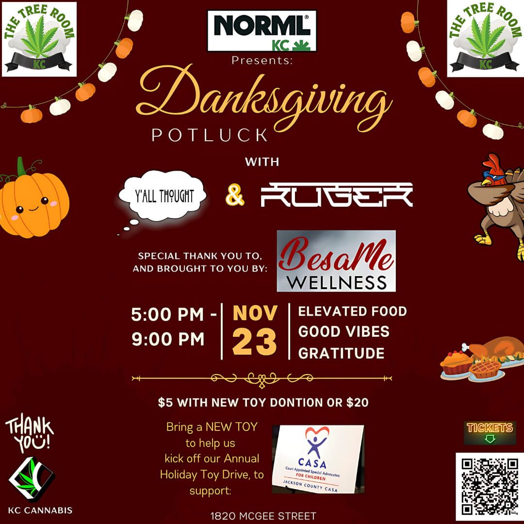 (21+)NORML KC PRESENTS: Danksgiving Potluck at the 1820 Gallery