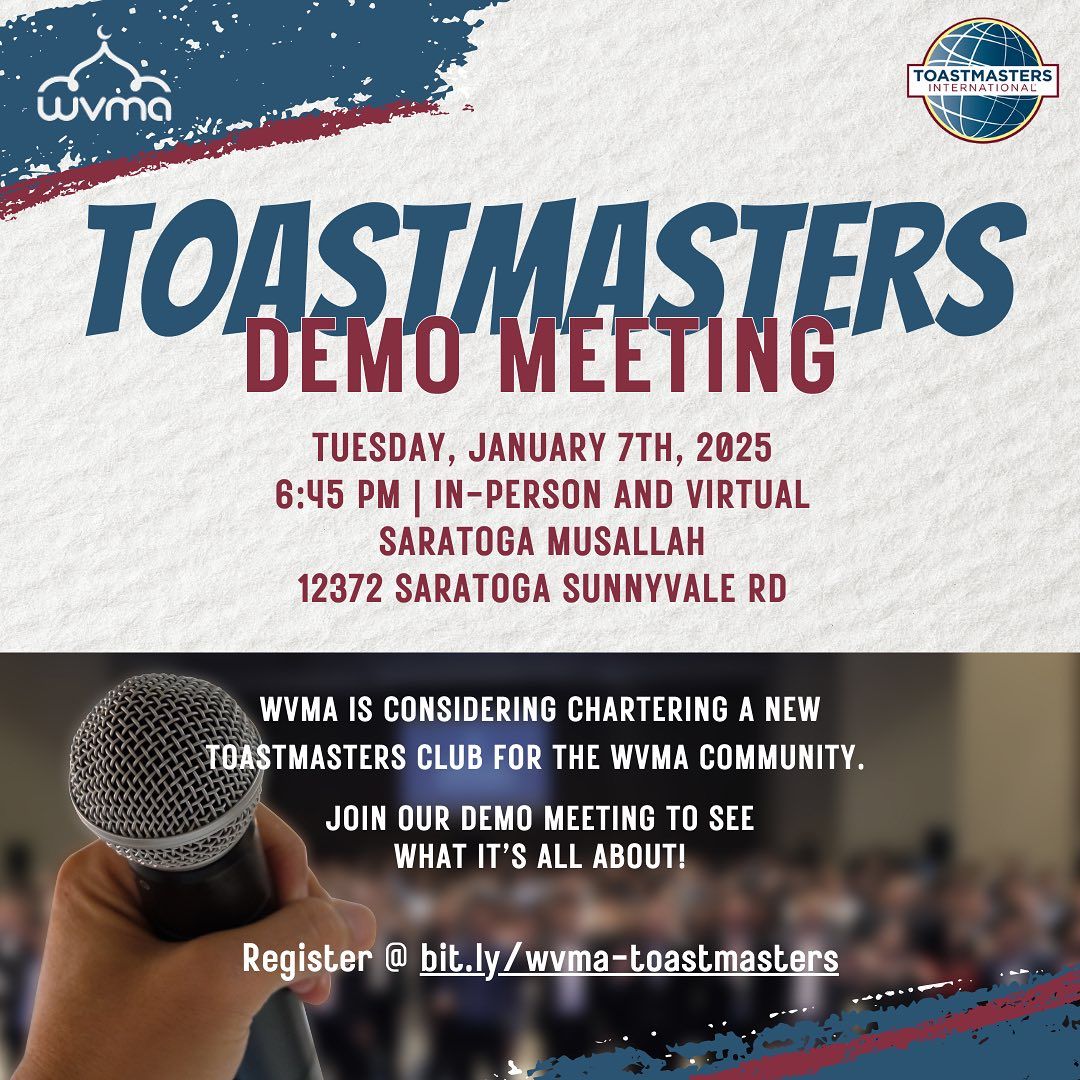 WVMA Toastmasters Club Demo Meeting