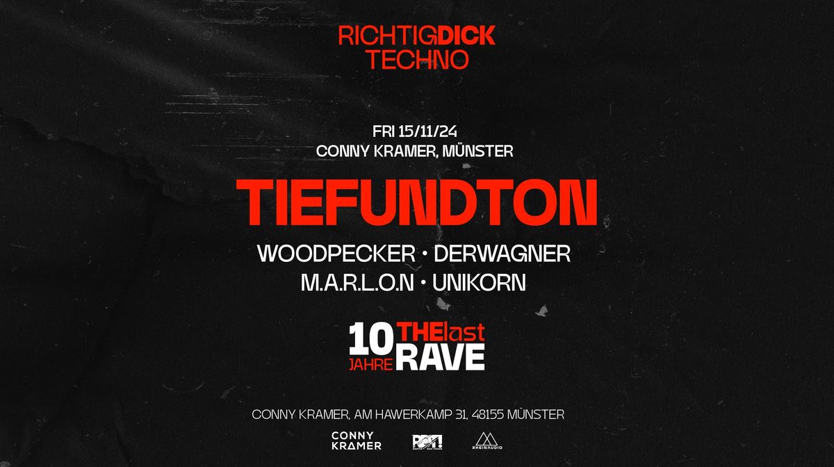 10 Jahre Richtig DICK Techno w. Tiefundton, Woodpecker