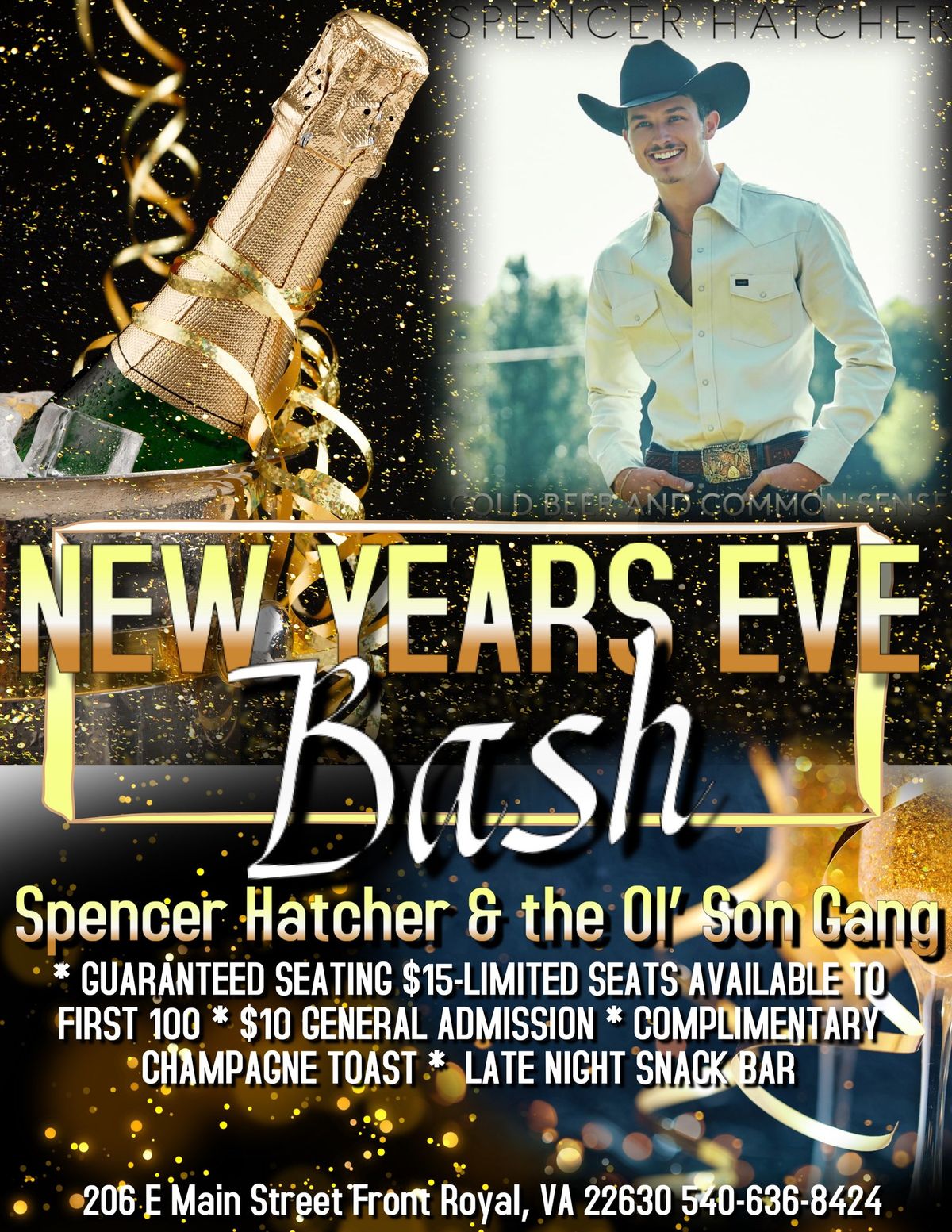 New Years Eve Bash w\/ Spencer Hatcher & the Ol\u2019 Son Gang