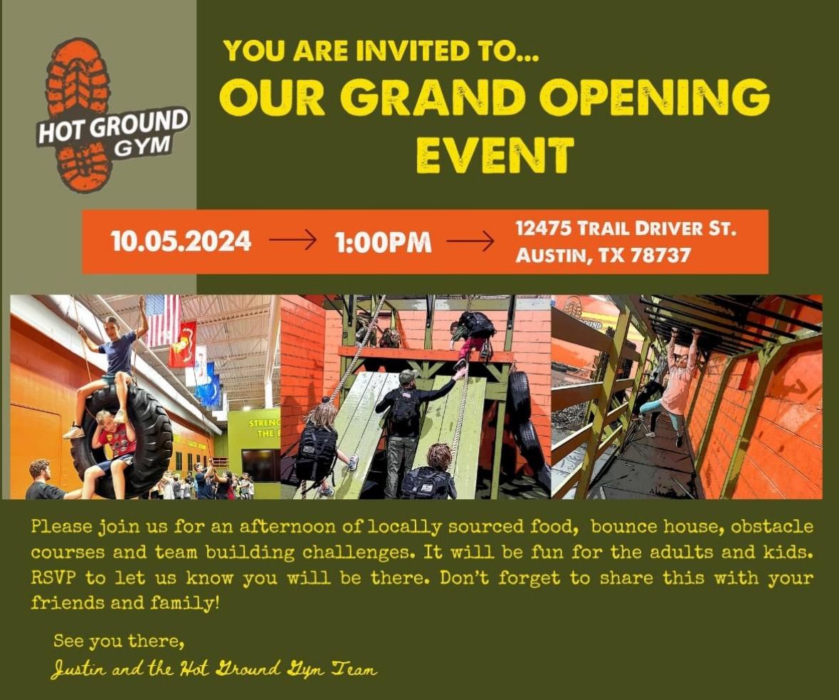 Hot Ground Gym Dripping Springs Grand Opening Event