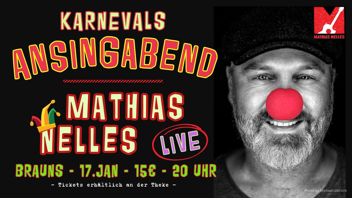 ANSINGABEND 25 - Mathias Nelles LIVE im BRAUNS in K\u00f6ln-Braunsfeld