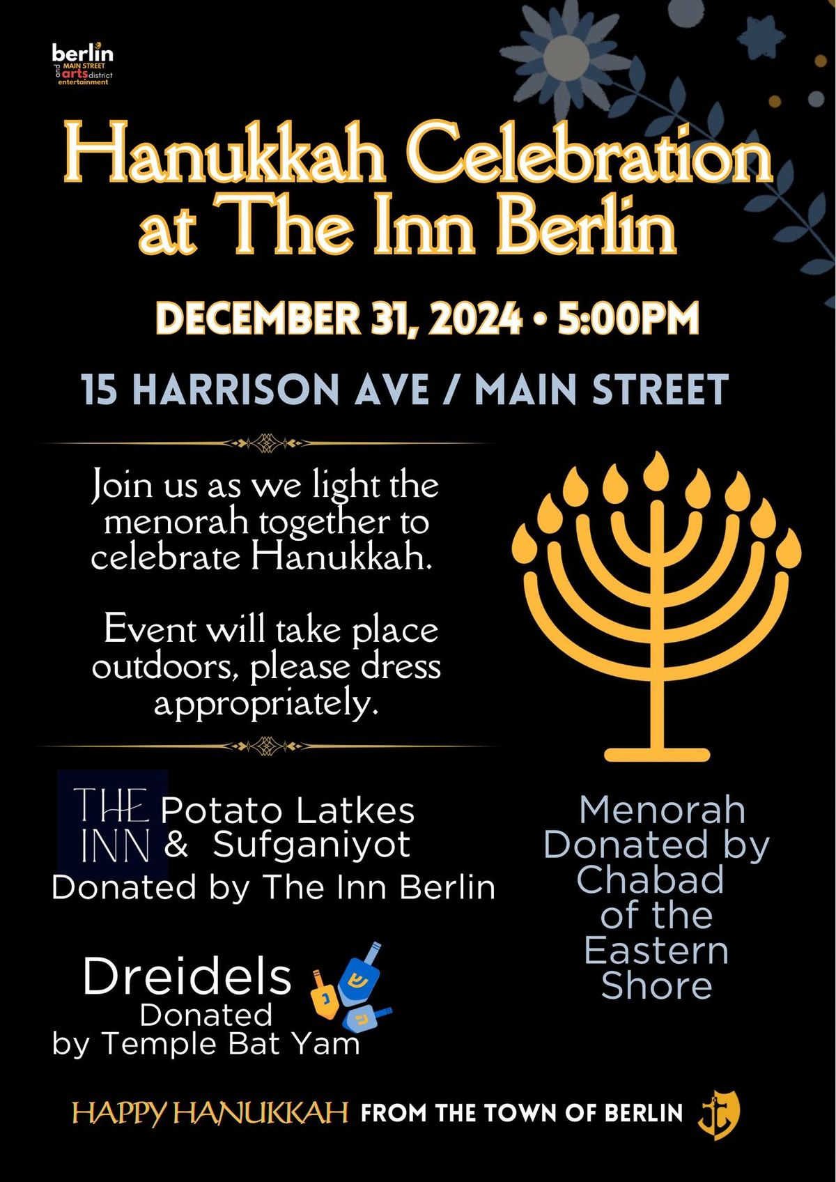 Hanukkah Celebration at The Inn Berlin