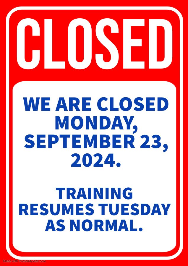 Closed on Monday, September 23, 2024