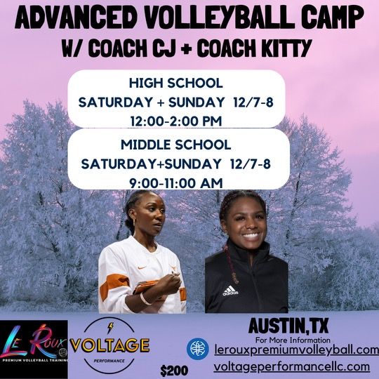 High School Advanced Volleyball Camp