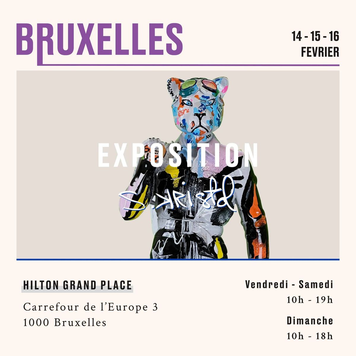 ? Exposition de l'Artiste Contemporain S.Kristol \u00e0 Bruxelles