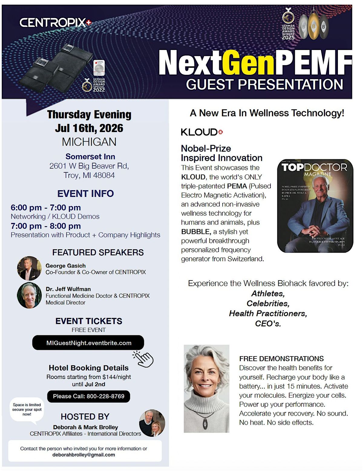 Michigan NextGen PEMF Presentation - Guest Night
