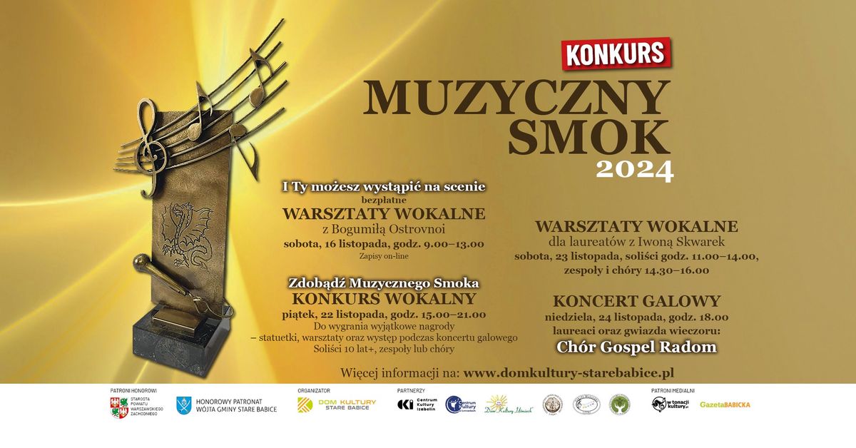 Konkurs wokalny Muzyczny Smok 2024