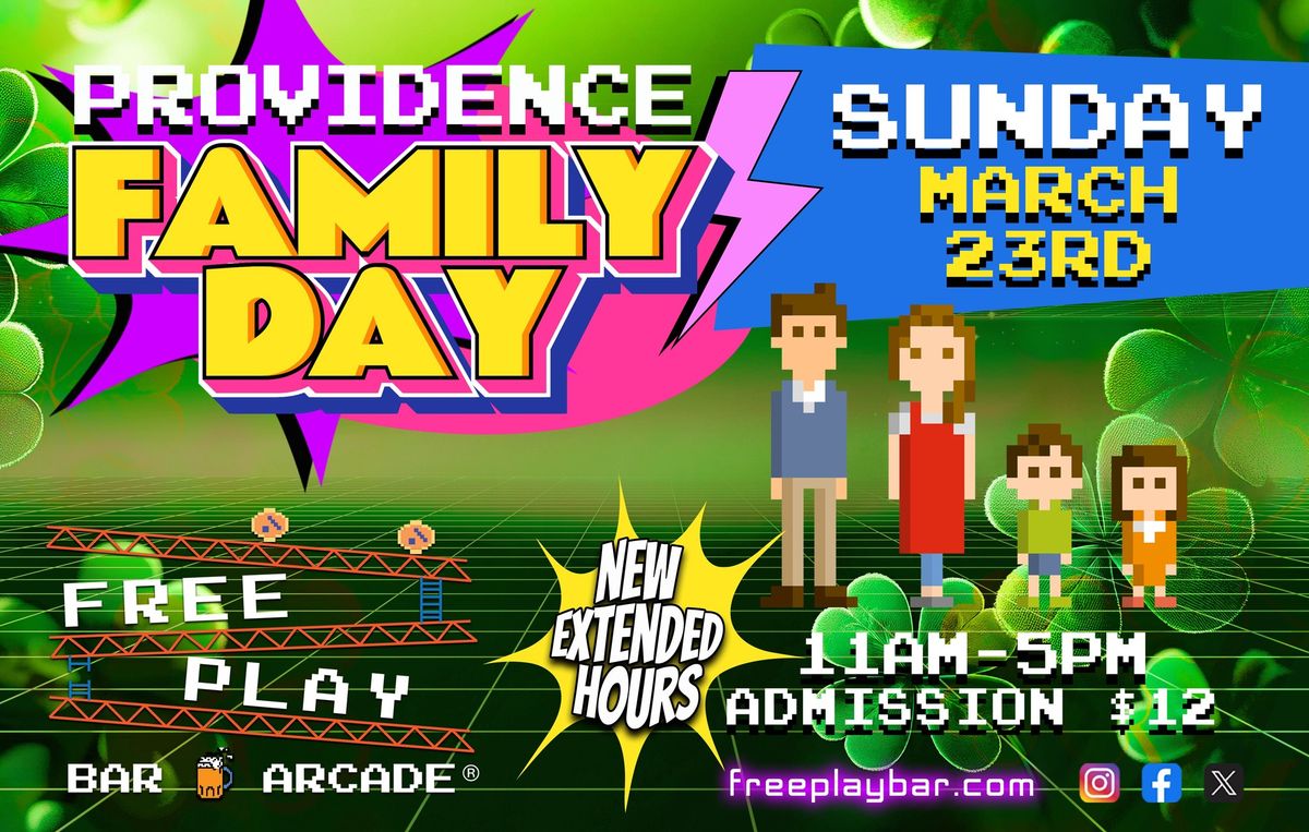 Providence Freeplay Family Day - Sunday March 23rd