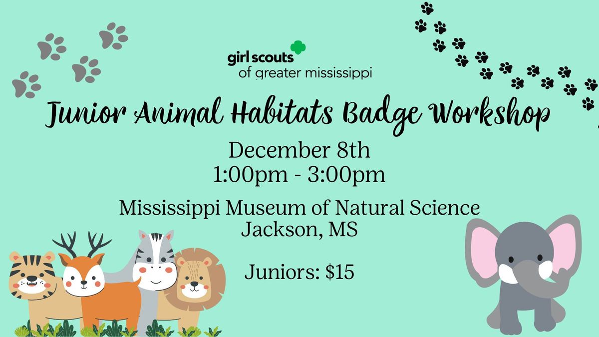 Junior Animal Habitats Badge Workshop