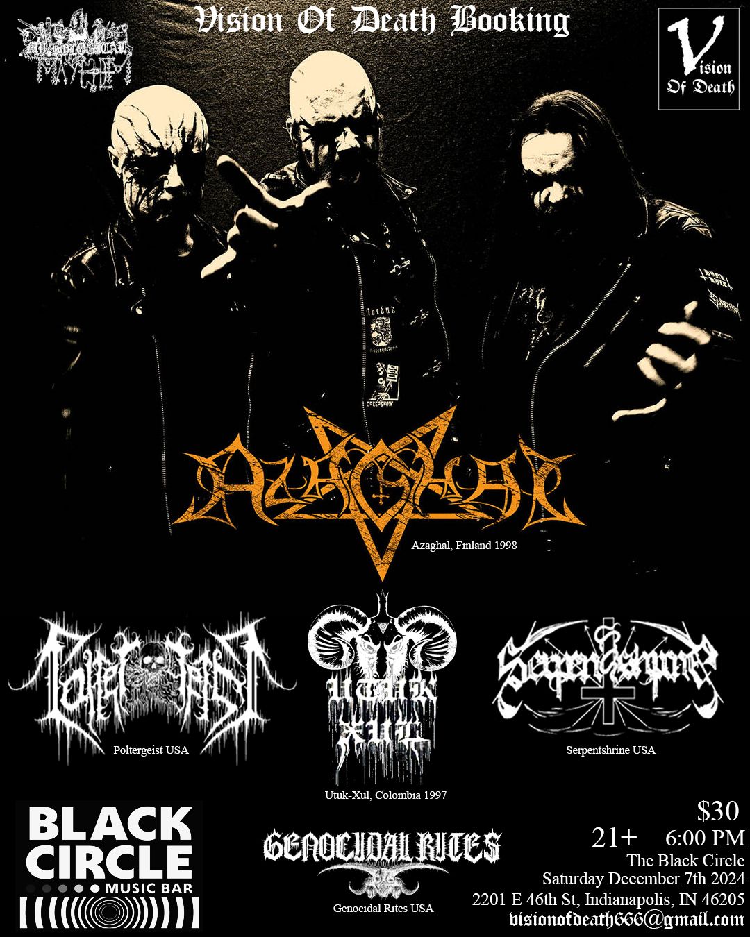 Azaghal At The Black Circle (Indiana)