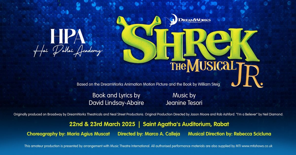 The HPA presents Shrek The Musical Jr