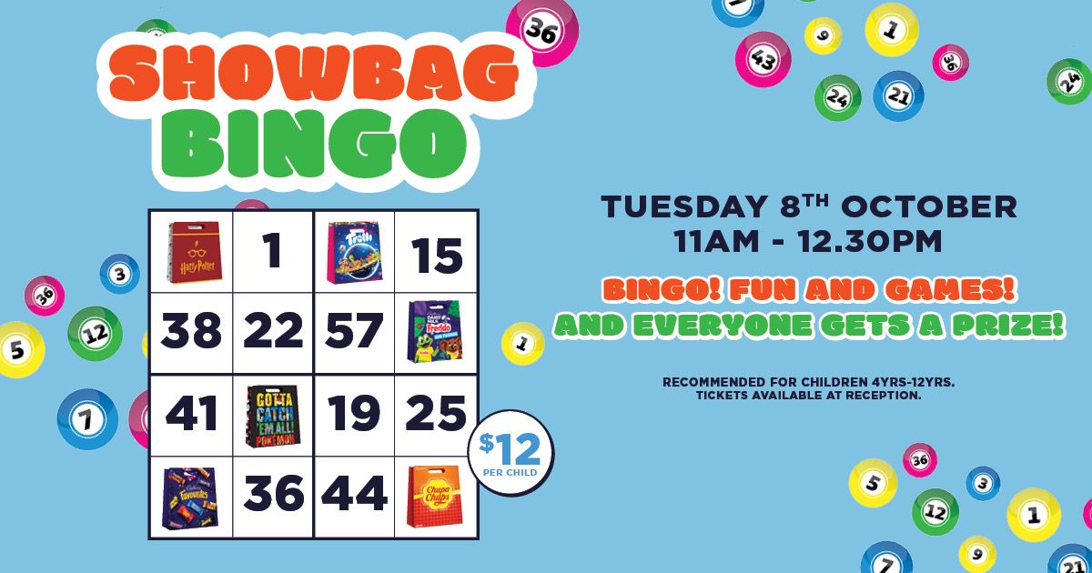 Spring School Holidays Showbag Bingo at The Frat! ?