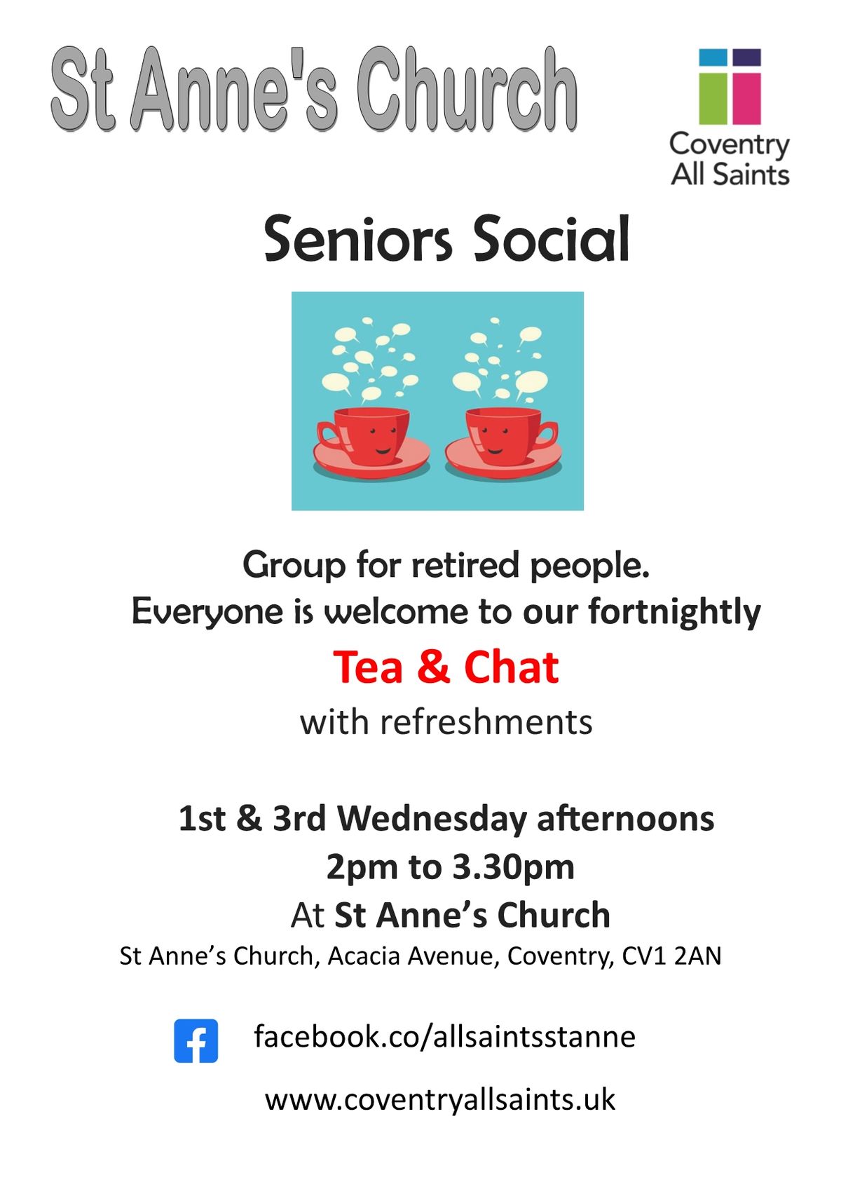 Senior Social Tea & Chat
