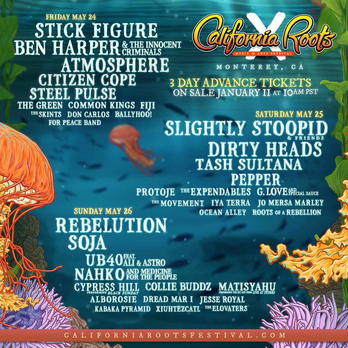 California Roots Festival - 3 Day Pass