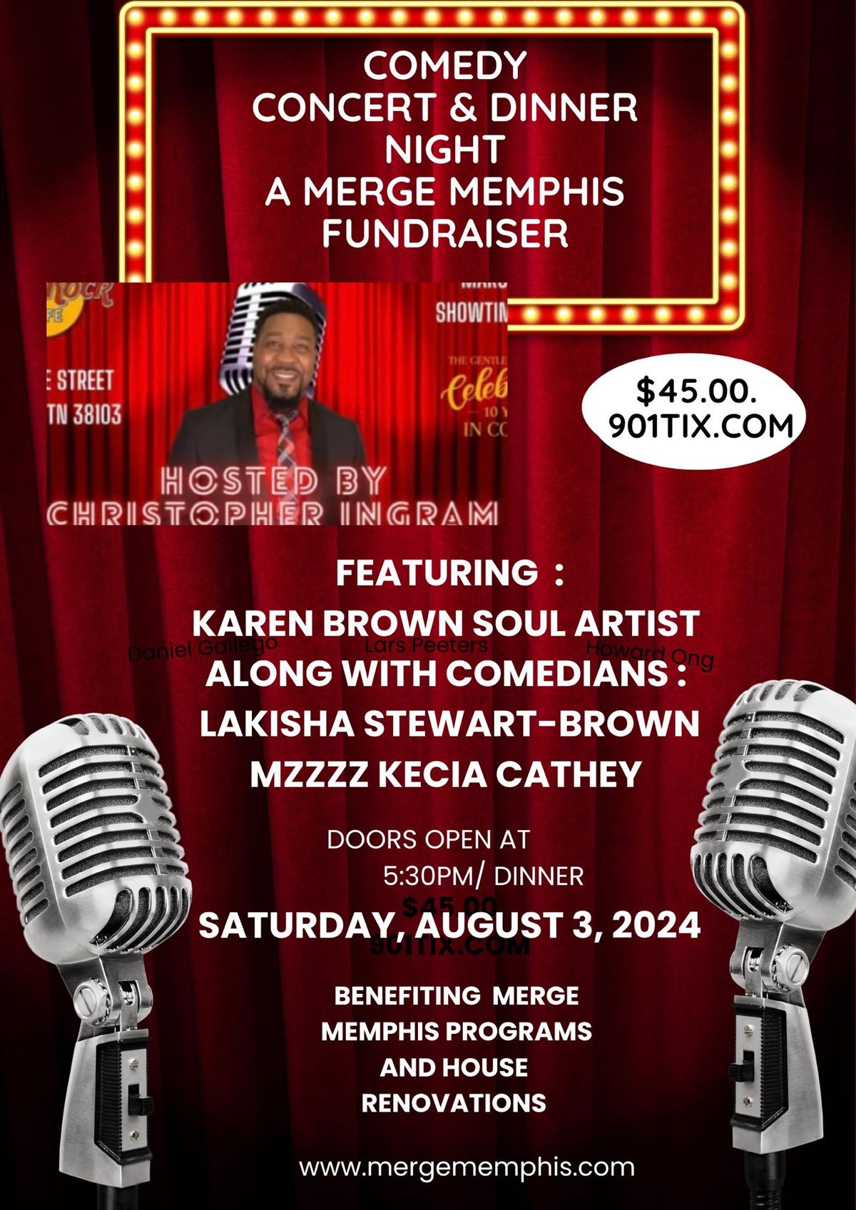 Comedy \/ Concert & Dinner \/ A Merge Memphis Fundraiser