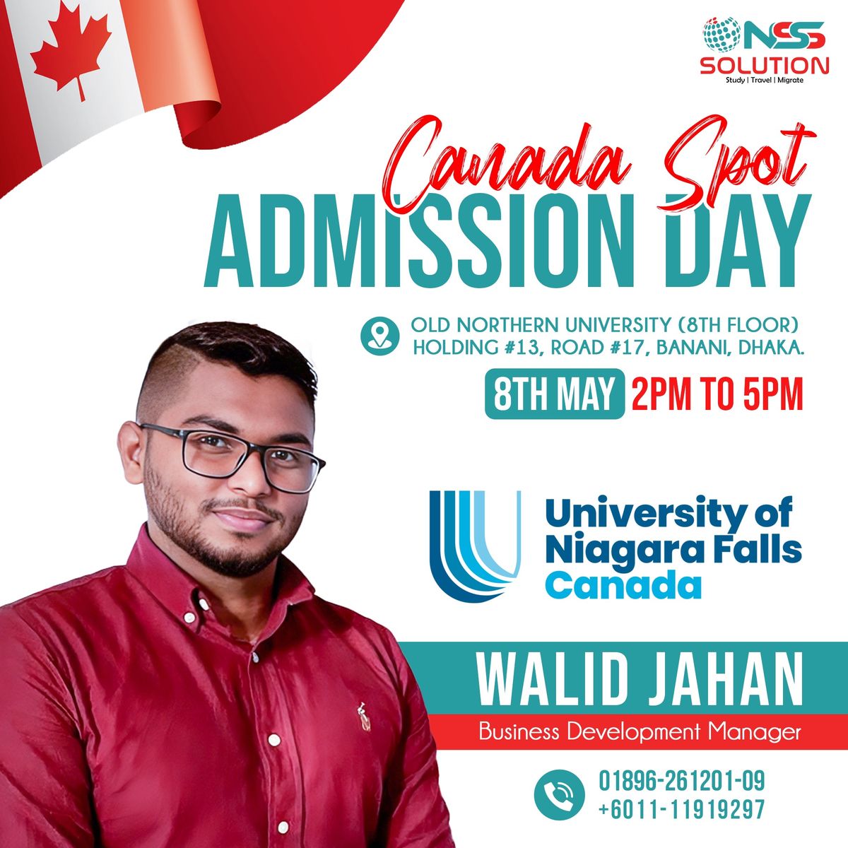 Canada Spot Admission Day