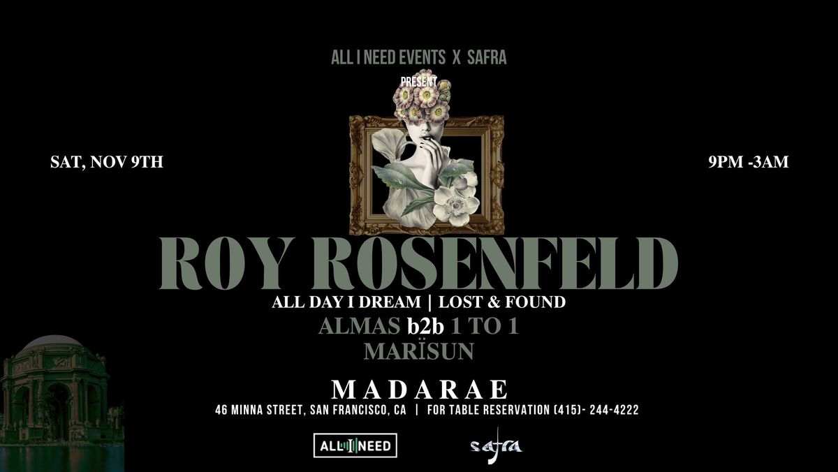 ROY ROSENFELD  (All Day I Dream) at Madarae 