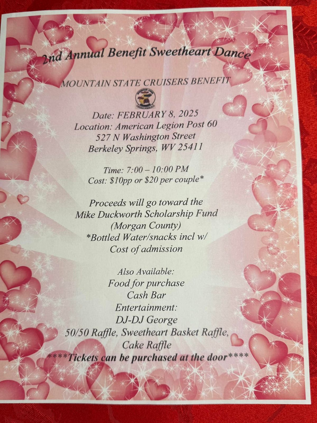 Sweetheart Benefit Dance