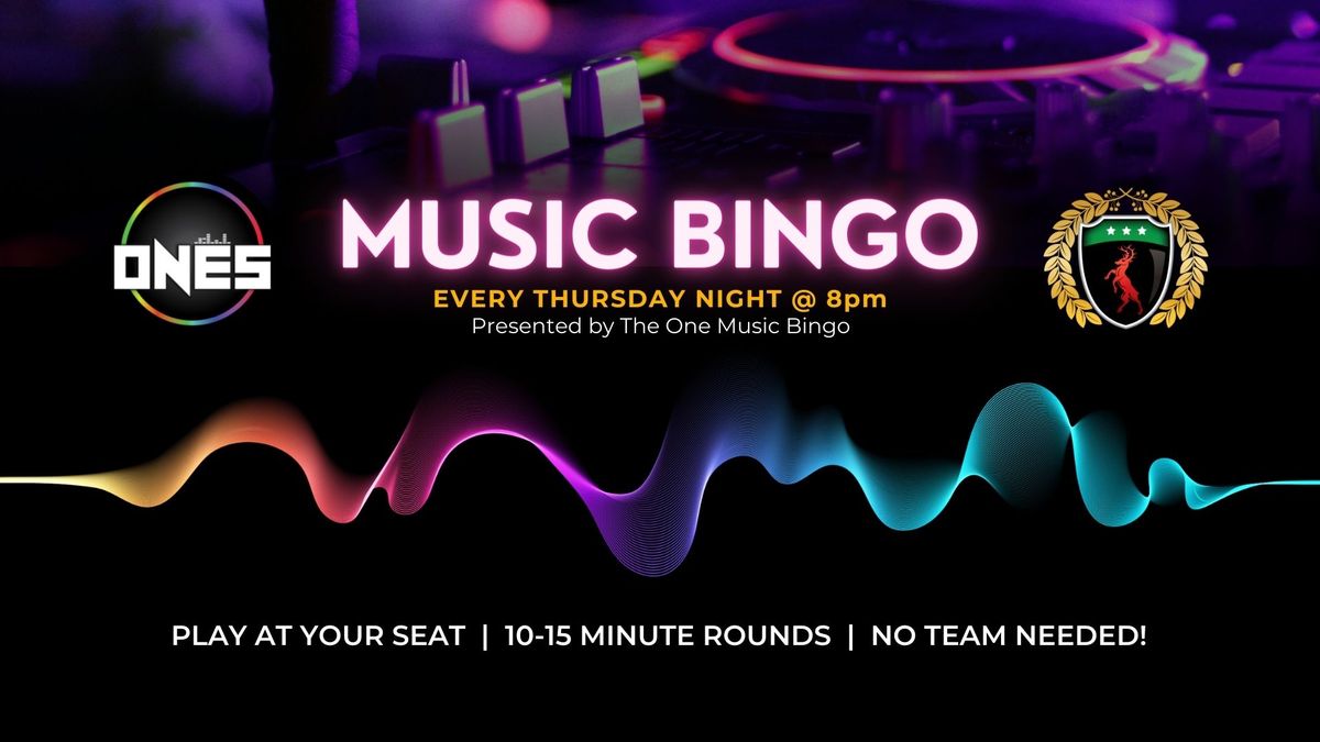 Music Bingo w\/ DJ Ones