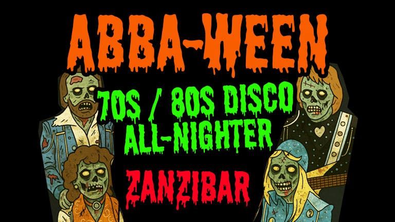 ABBA-WEEN - FRIDAY HALLOWEEN - ABBA, 70s \/ 80s \/ DISCO - ALL NIGHTER  -  Fancy Dress - \u00a34 DOUBLES AND MIXER \ud83e\udea9 \ud83d\udc83 \ud83d\udd7a 