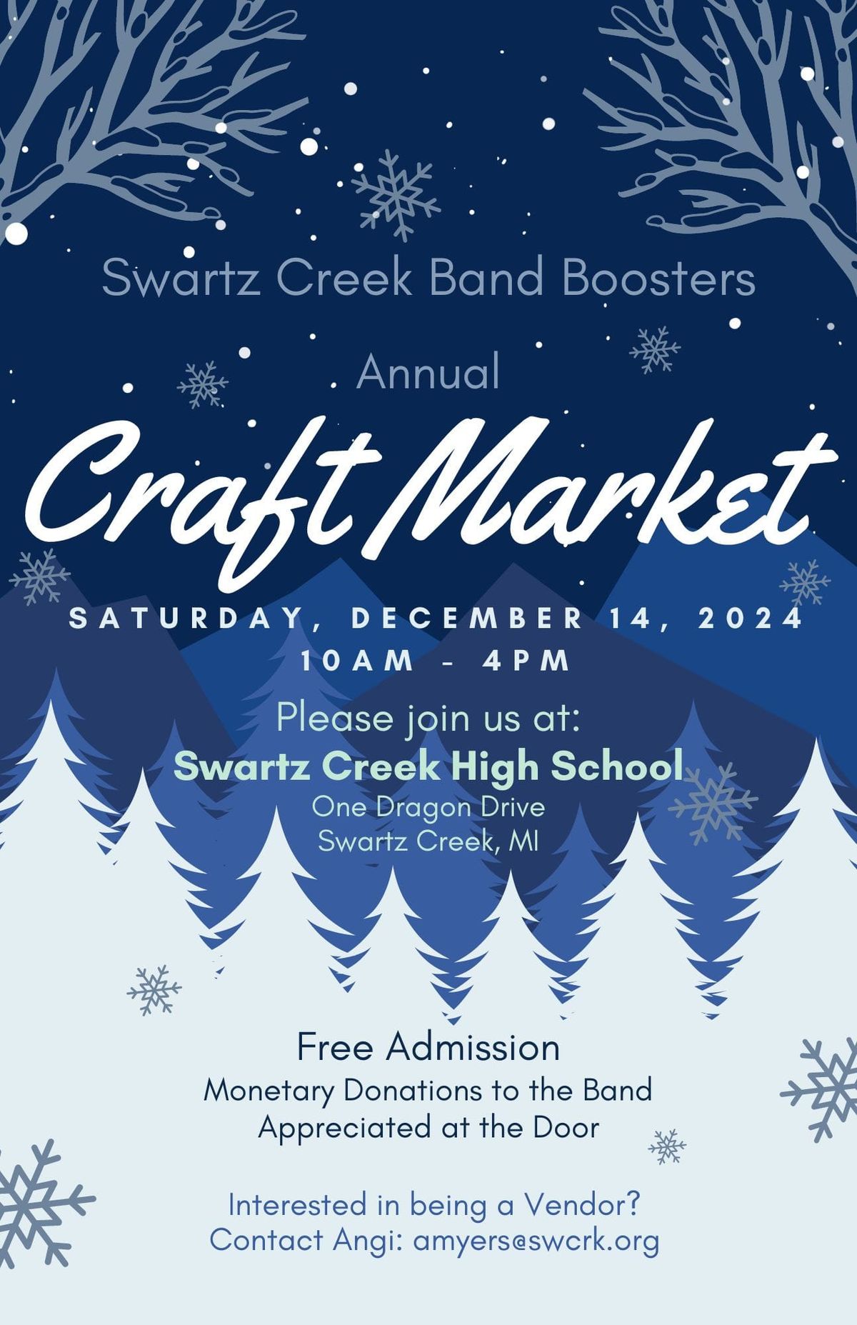 Craft Market benefit for Swartz Creek Band