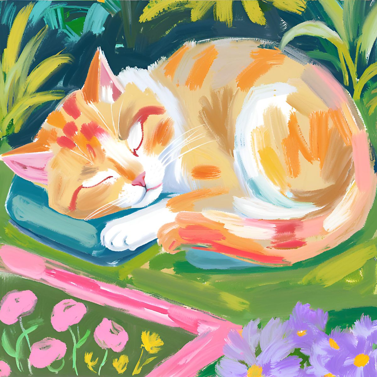 Sleepy Cat - Paint n sip! Friday 8th Nov, 6pm-8pm