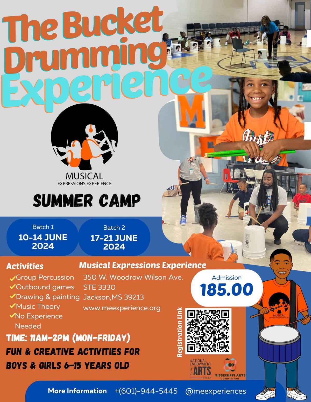The Bucket Drumming Experience- Summer Camp