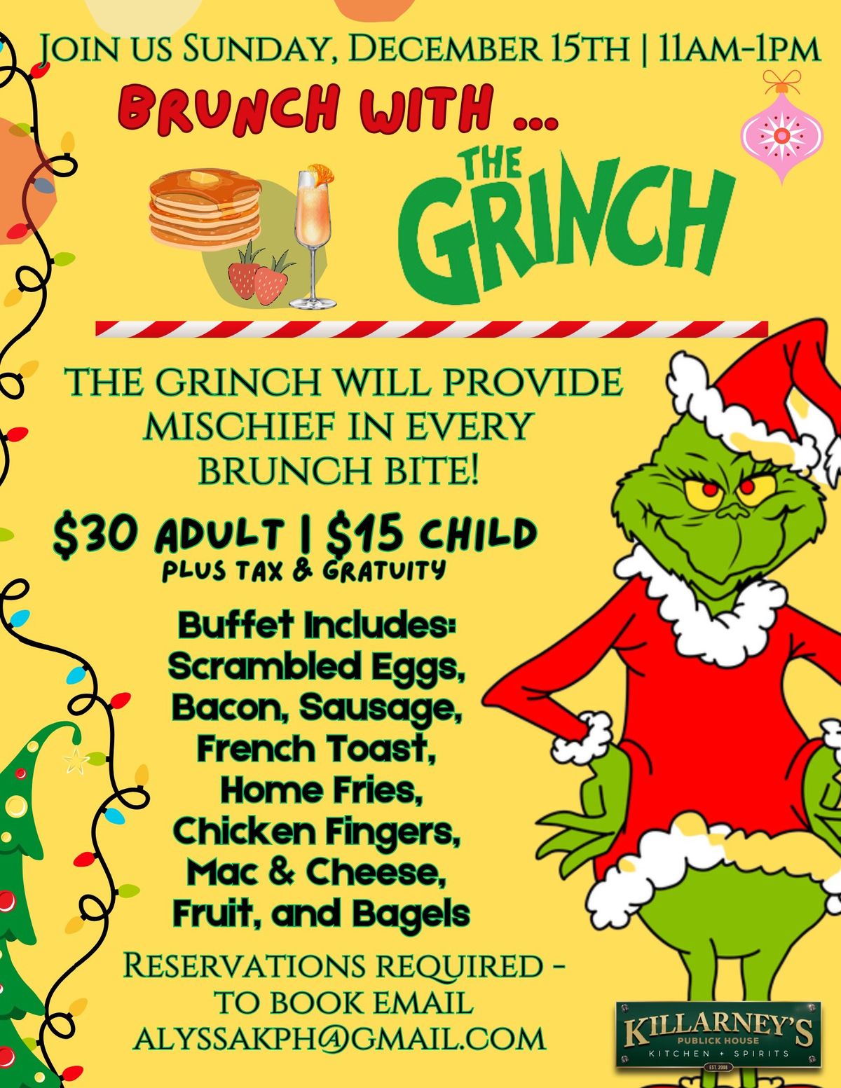 Kids Brunch with The Grinch \ud83c\udf84