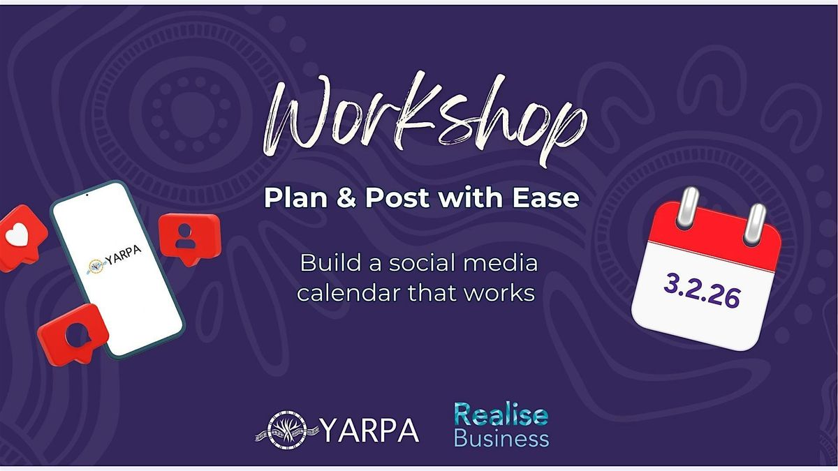 Plan & Post with Ease: Face to Face Workshop | YARPA Hub - Liverpool