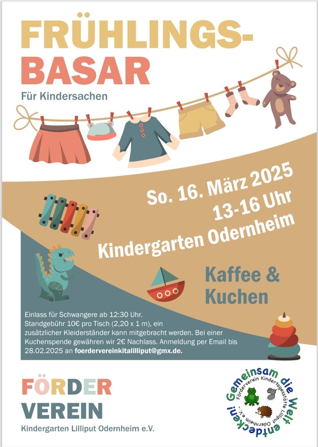 Fr\u00fchlingsbasar f\u00fcr Kindersachen