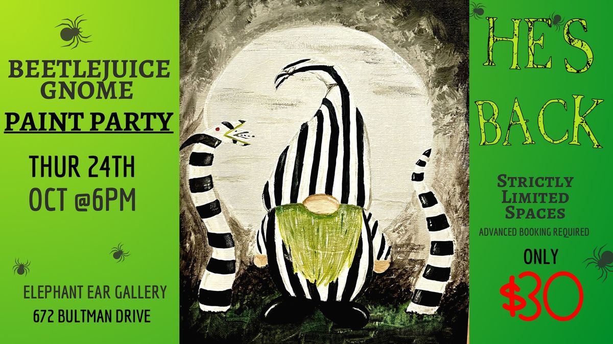  Beetlejuice Gnome Paint Party