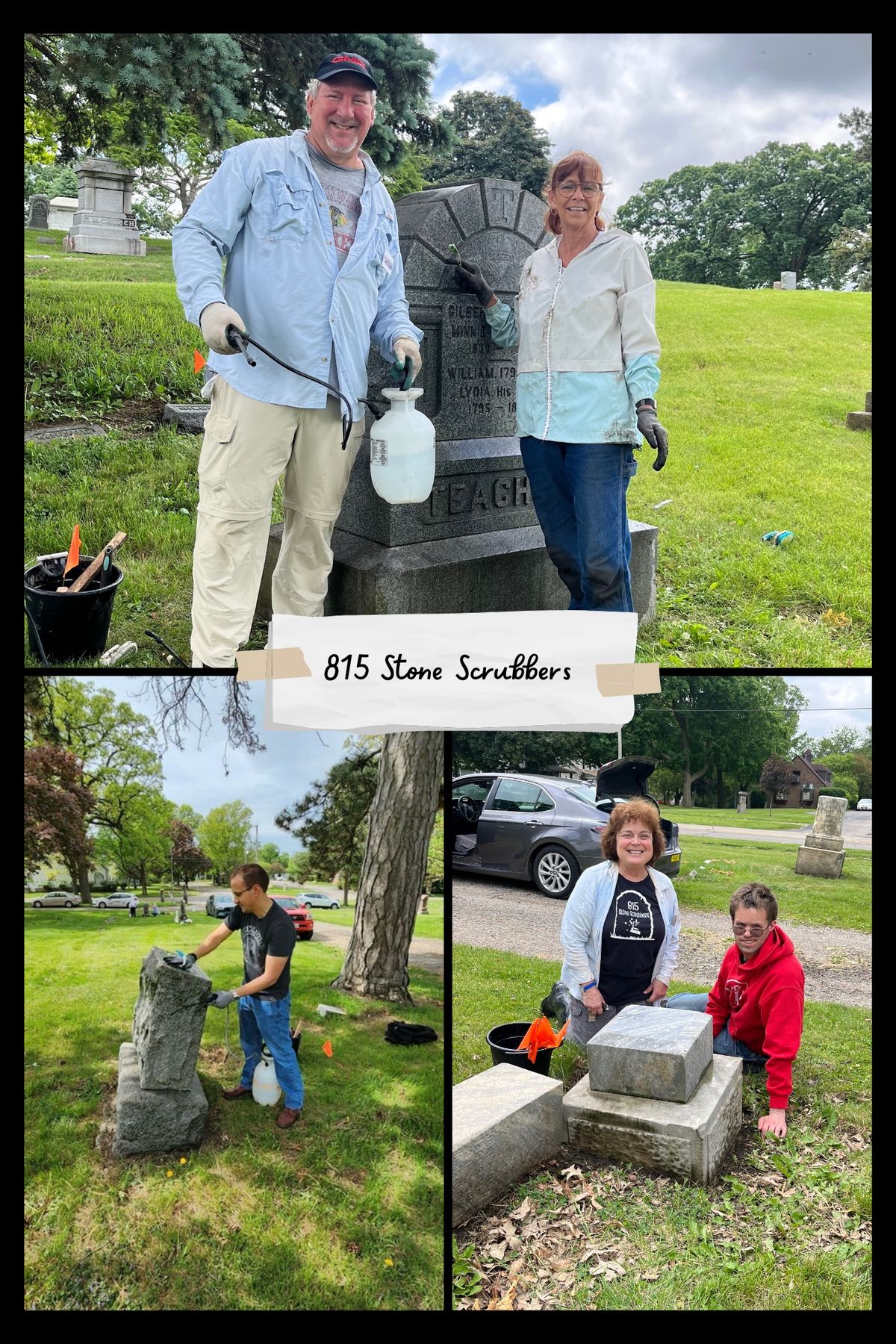 Gravestone Cleaning Honoring Civil War Veterans 