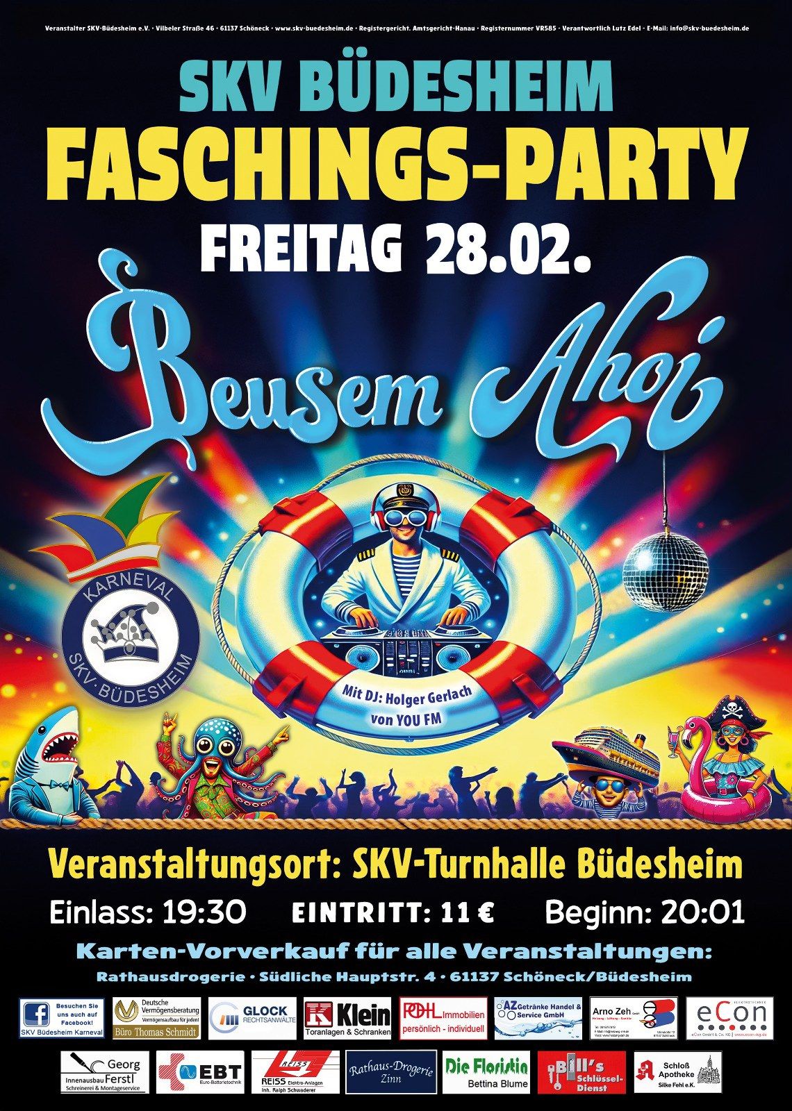 Faschings-Party SKV Karneval